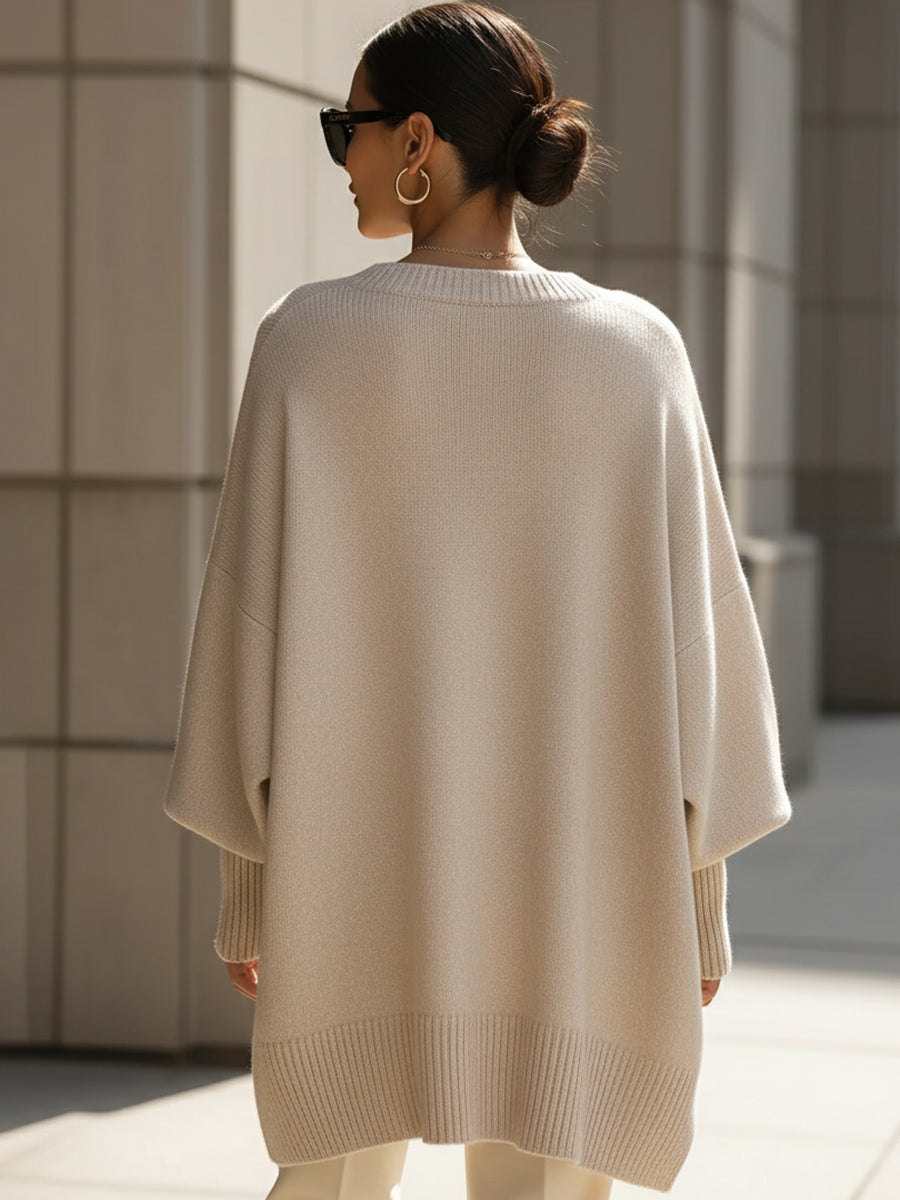 Isolde | Poncho-Pullover aus weichem Strick