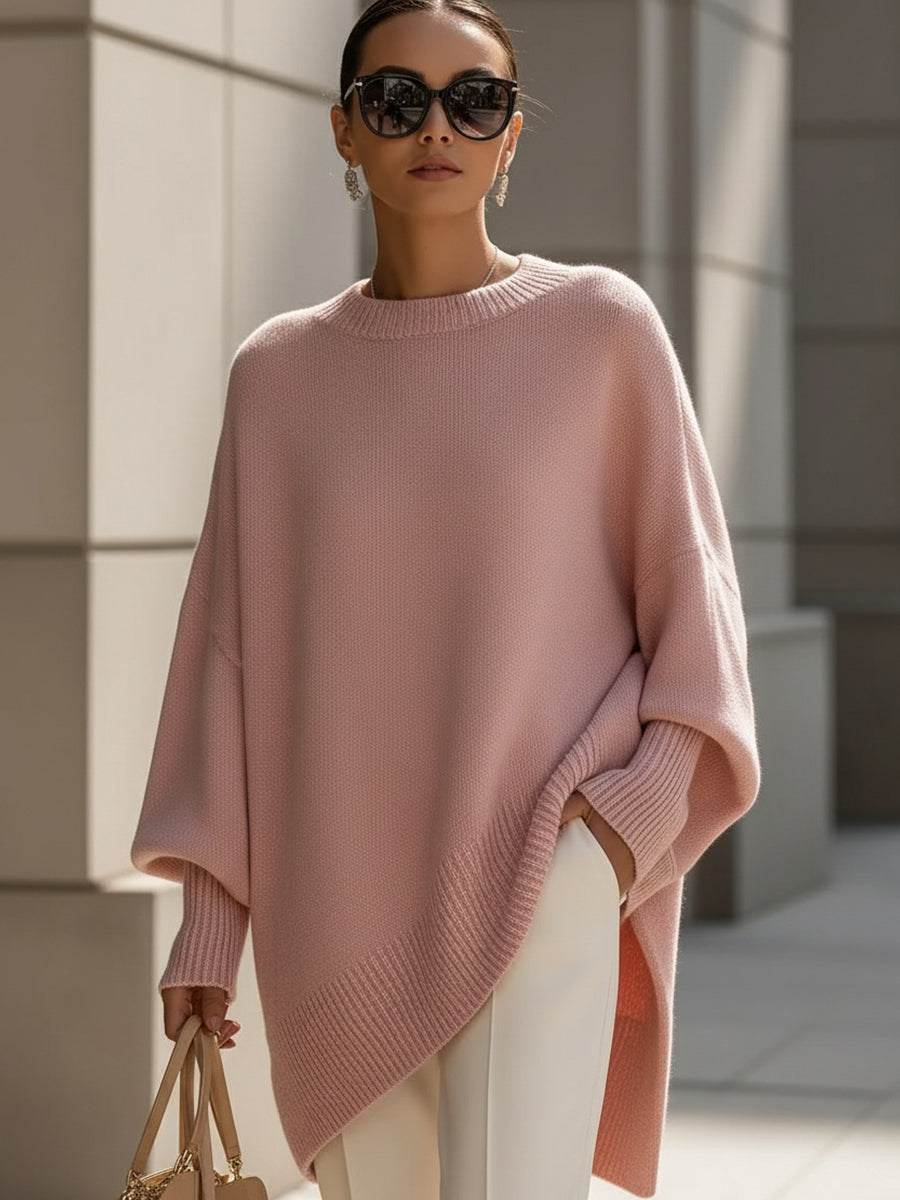 Isolde | Poncho-Pullover aus weichem Strick