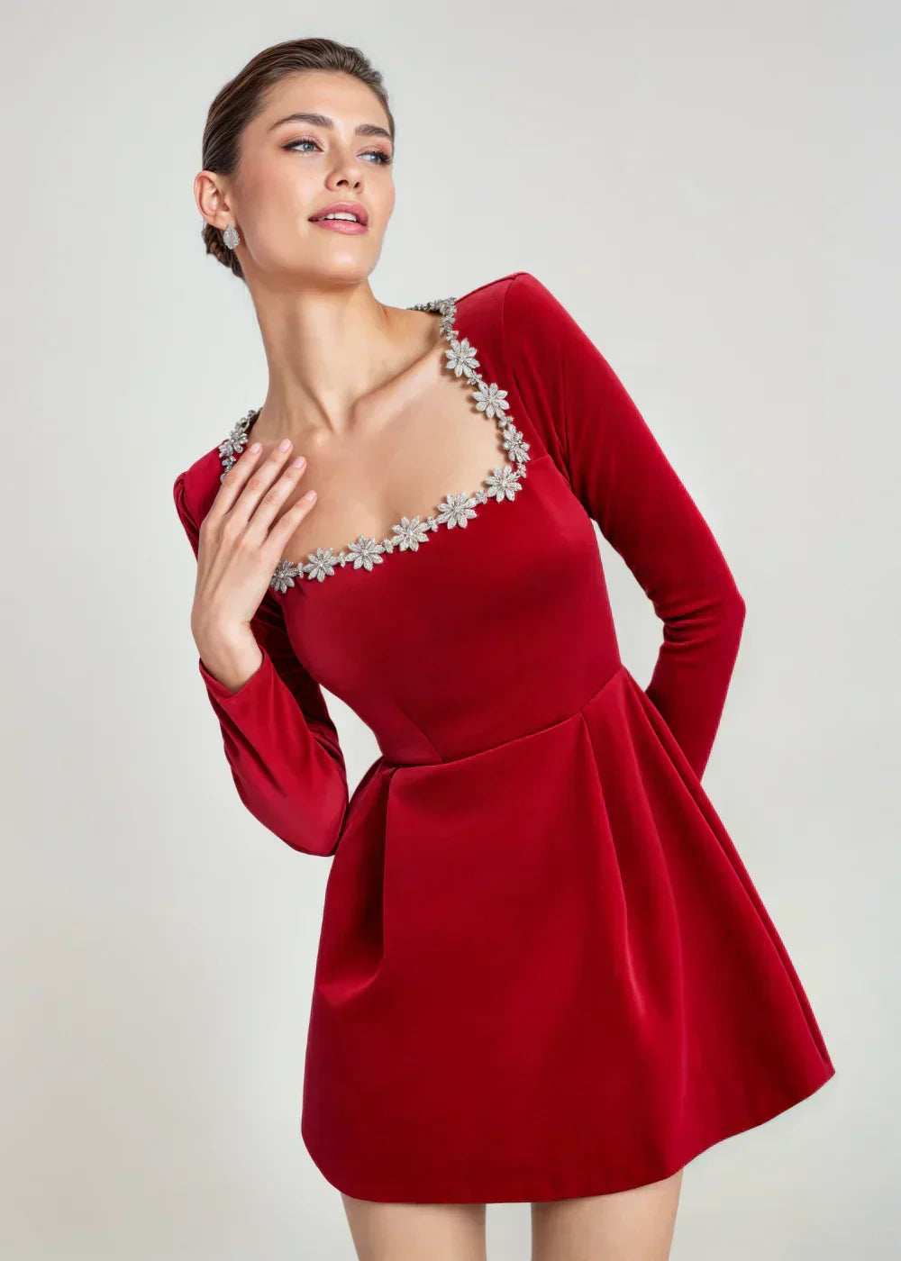 Clara | Samt-Minikleid