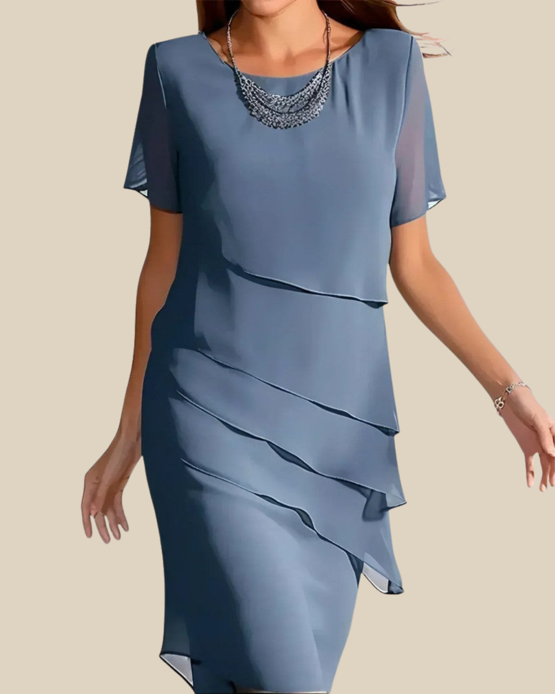 Cleo | Lagen-Midikleid
