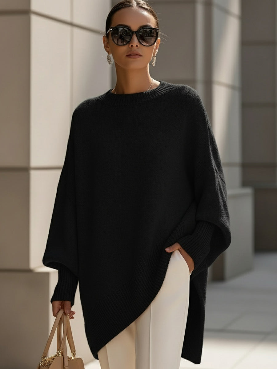 Isolde | Poncho-Pullover aus weichem Strick