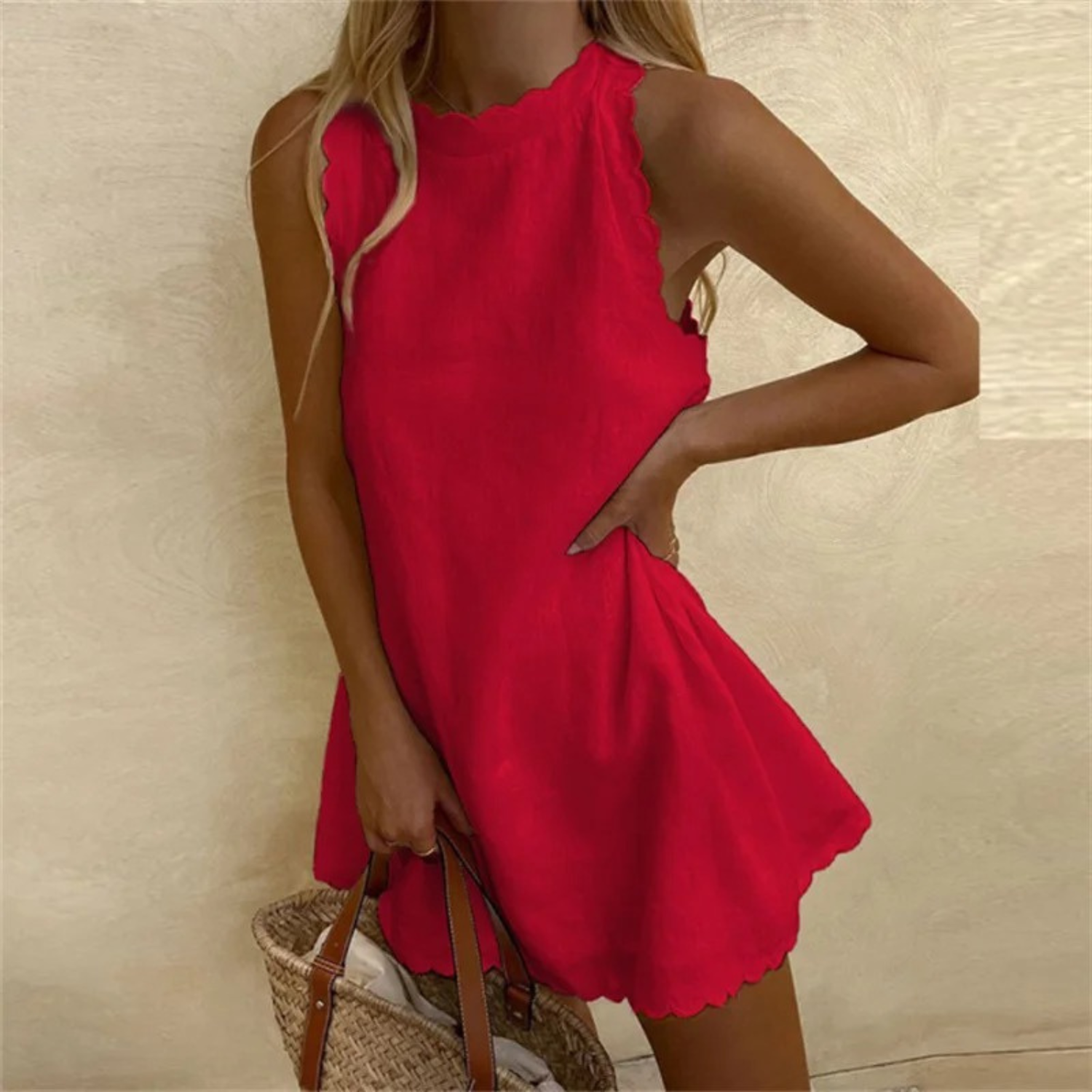 Maddy | Luftiges Sommerkleid mit Wellenkante