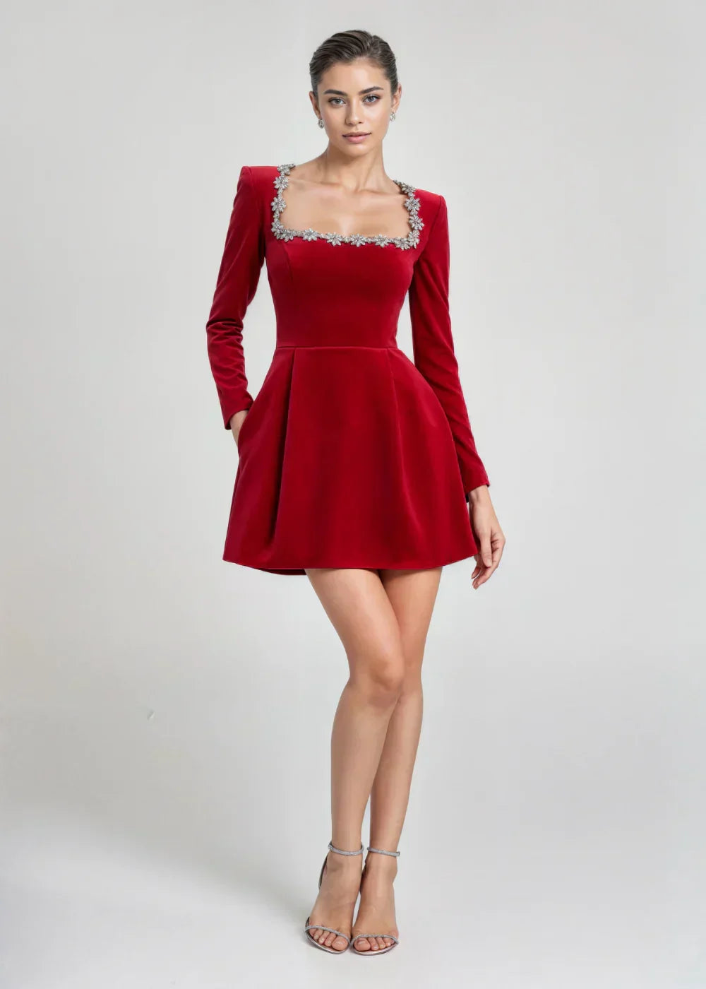 Clara | Samt-Minikleid