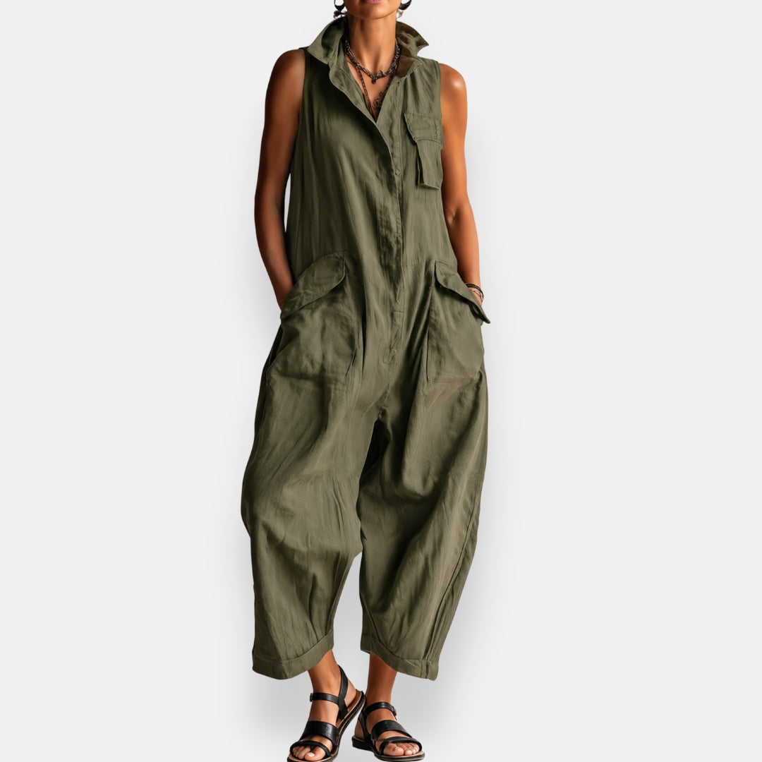 Geraldine | Oversize ärmelloser Jumpsuit