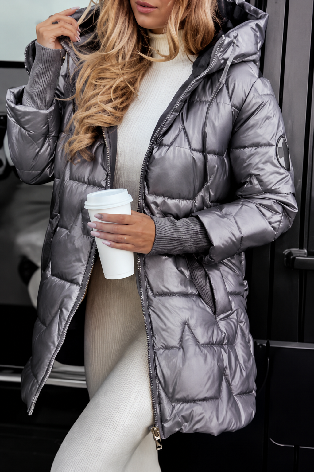 Noelle™ | Damen Winterparka mit Kapuze & warmer Steppung