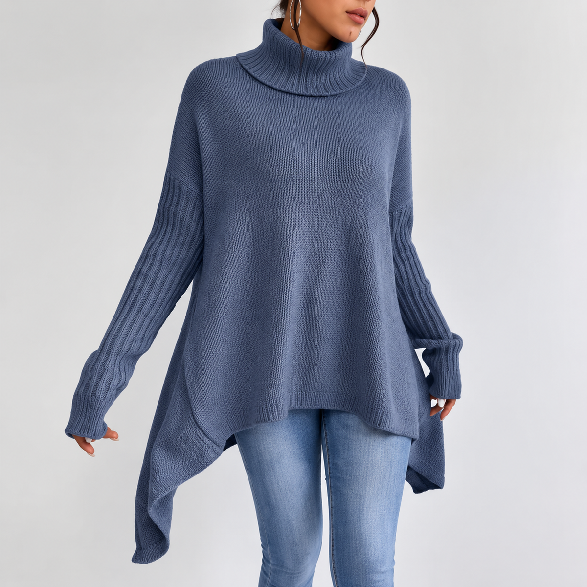 Helena | Eleganter Rollkragenpullover mit lockerem Schnitt & Komfort