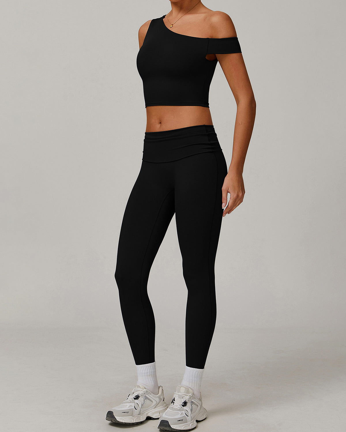 Celine | Asymmetrisches Active Crop Top
