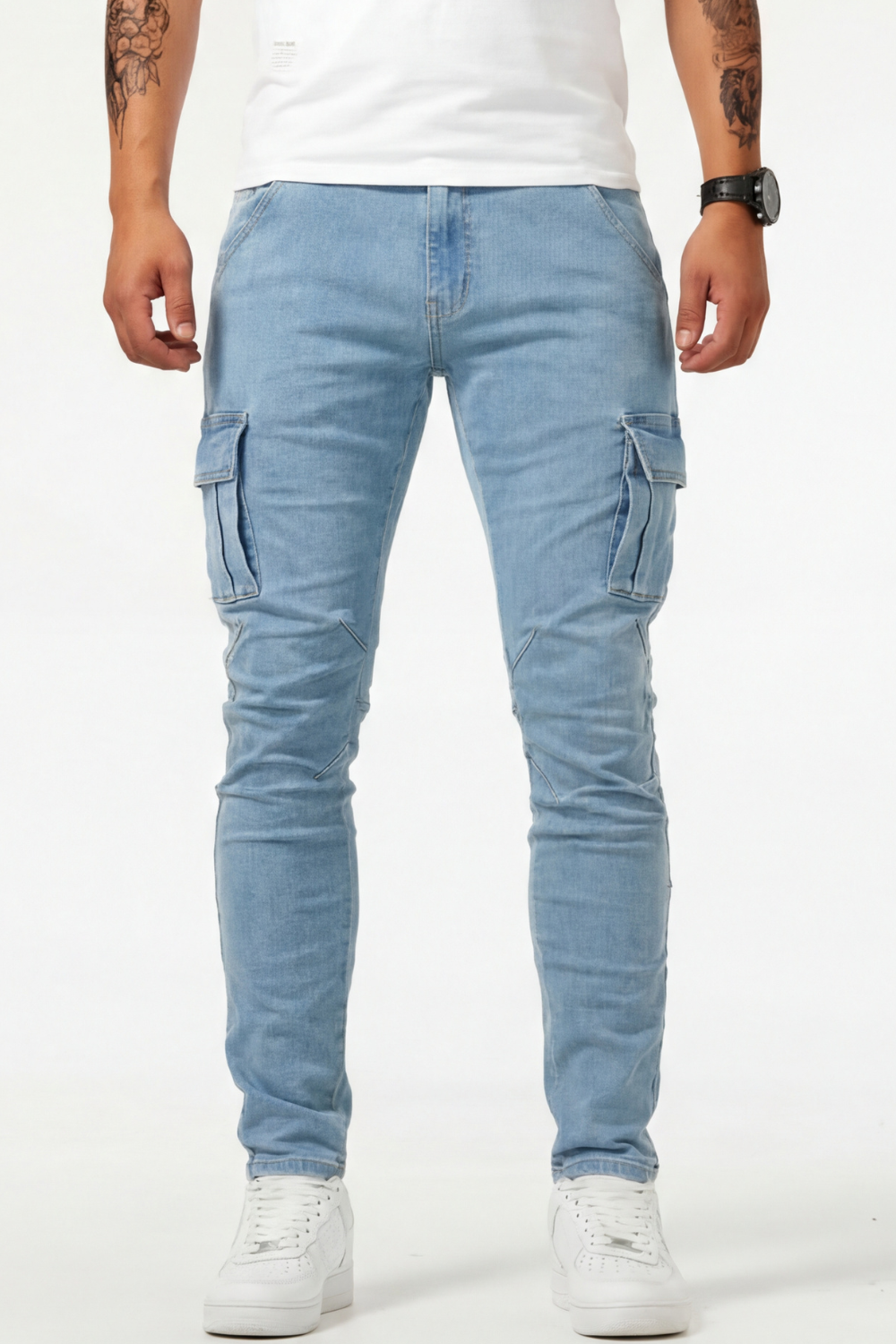 Elastische Cargo Jeans für Herren (1 kaufen, 1 GRATIS dazu)