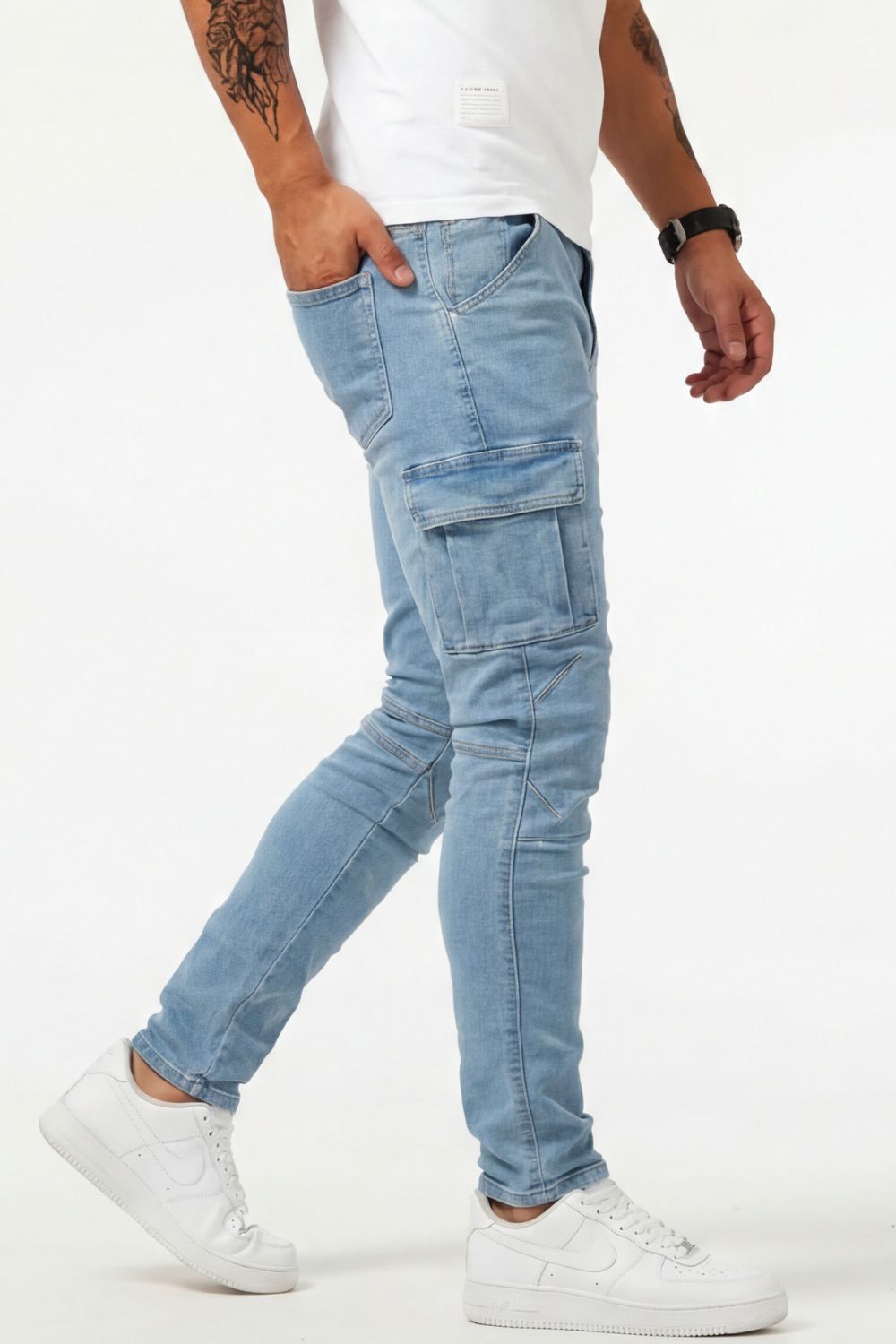 Elastische Cargo Jeans für Herren (1 kaufen, 1 GRATIS dazu)