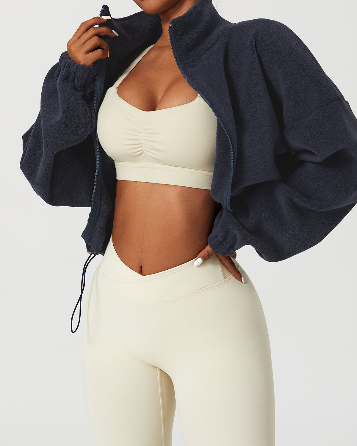 Morgan | Cropped Zip-Pullover