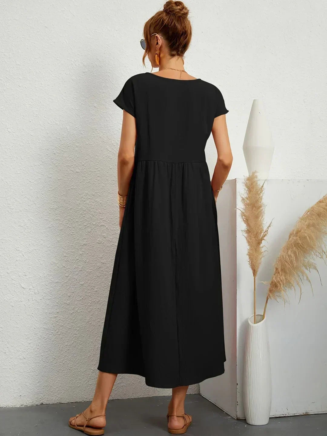Naomi | Luftiges Maxikleid mit Taschen