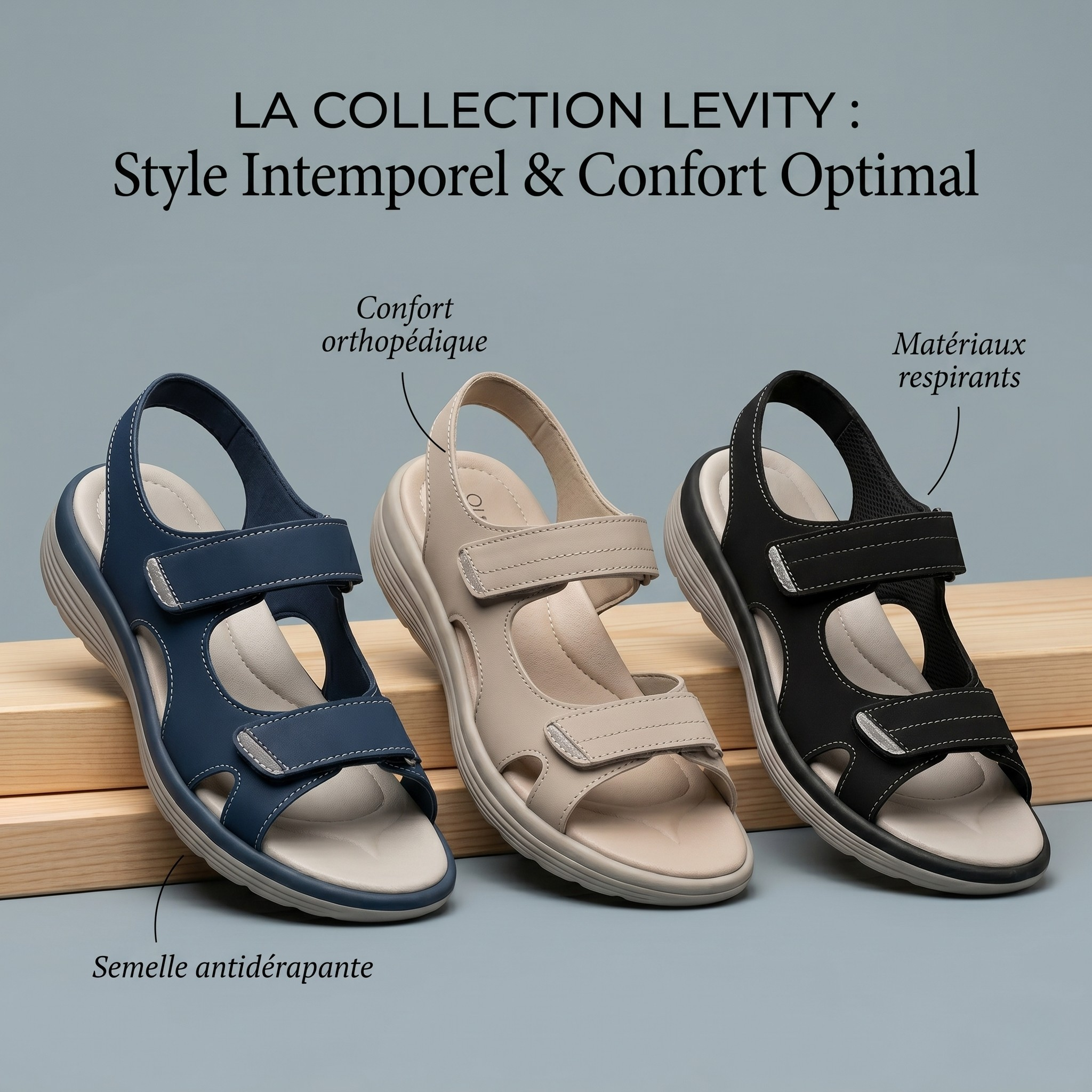 VELMORA | Verstellbare Komfortsandalen | Sophie