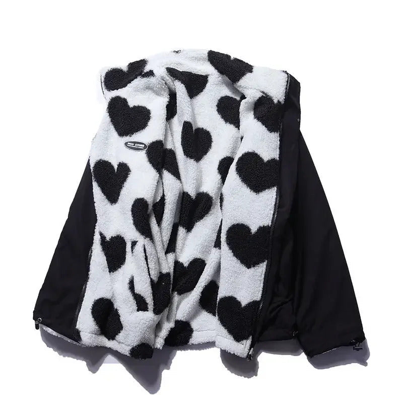 Ameline | Wendbare Jacke mit Herzfutter