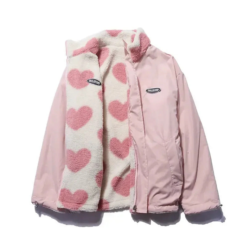 Ameline | Wendbare Jacke mit Herzfutter