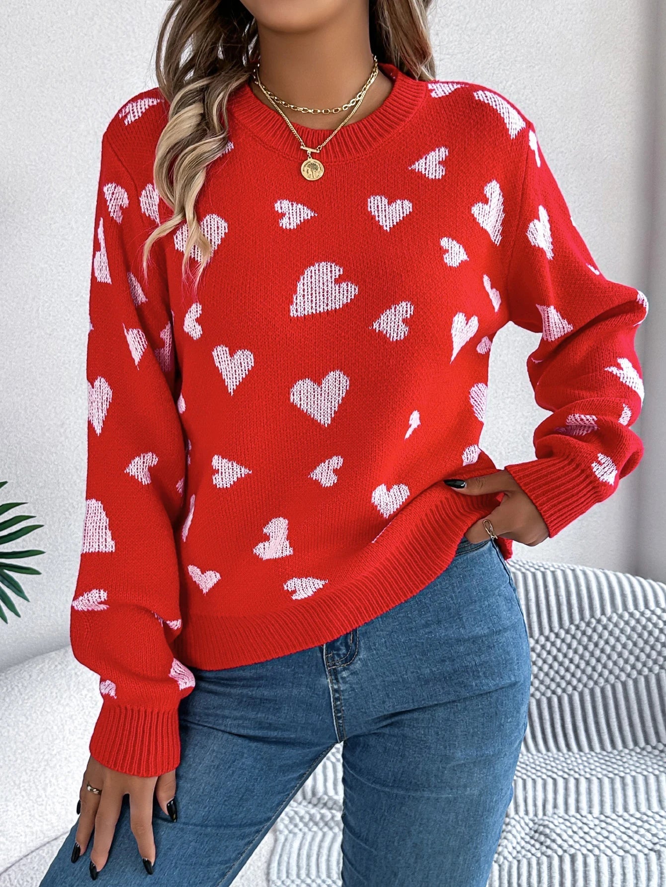 Nina | Herzstrickpullover