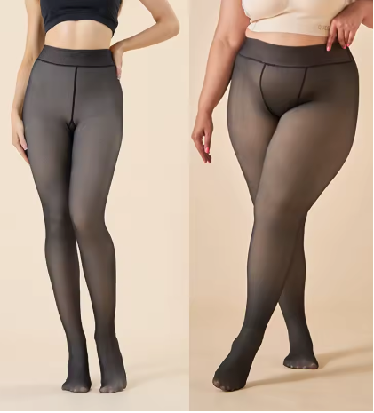 Sienna | Transparente Fleece-Strumpfhose