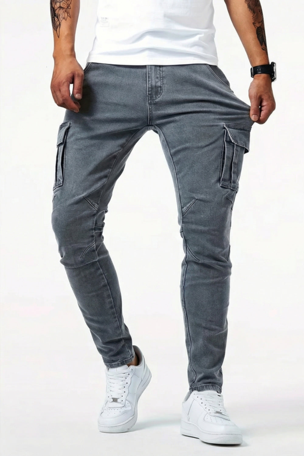 Elastische Cargo Jeans für Herren (1 kaufen, 1 GRATIS dazu)