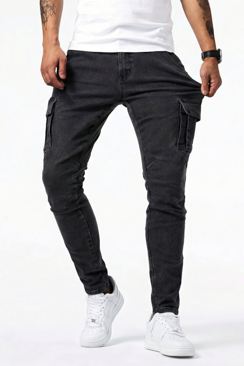 Elastische Cargo Jeans für Herren (1 kaufen, 1 GRATIS dazu)