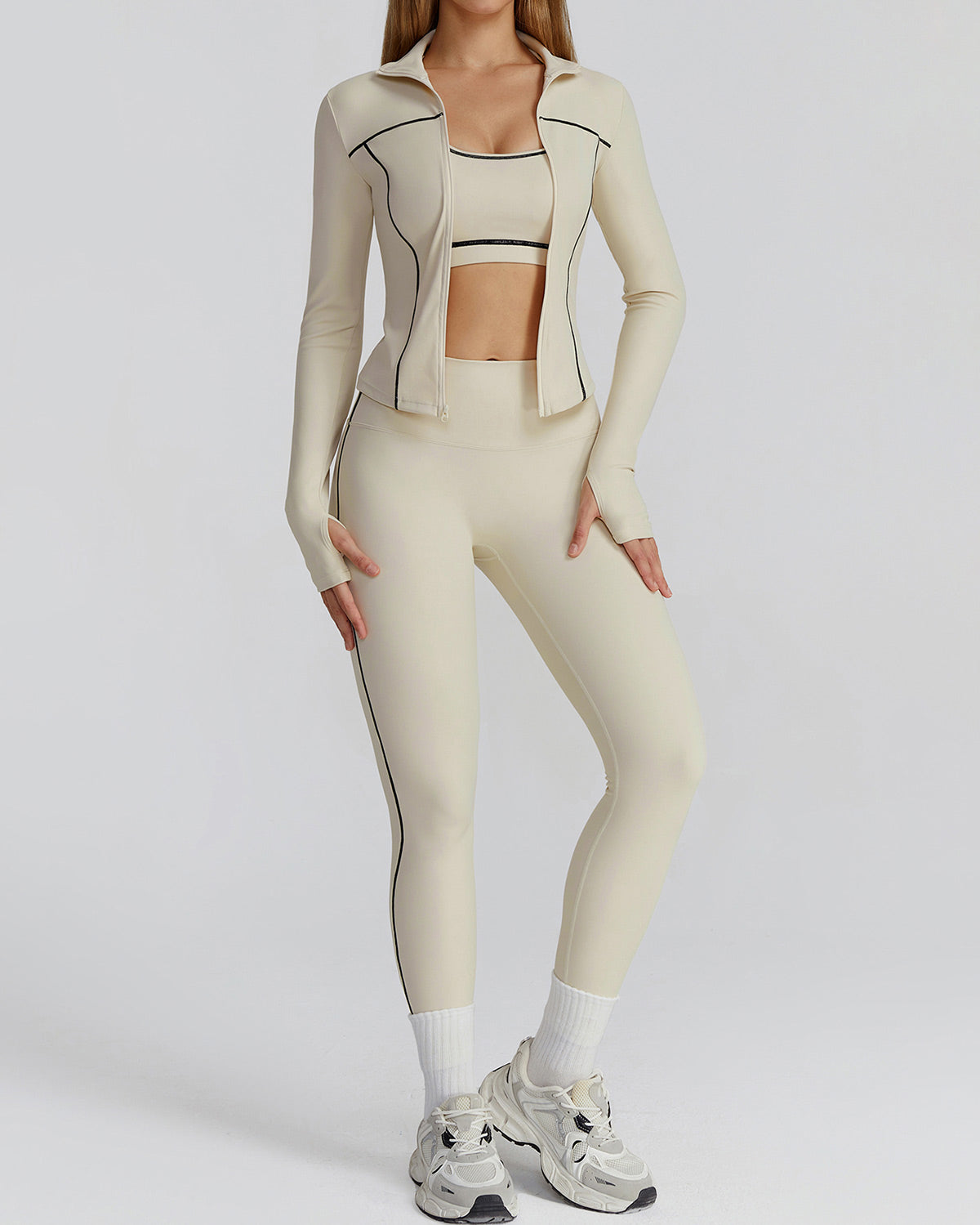 Lena | Sculpt Reißverschlussjacke