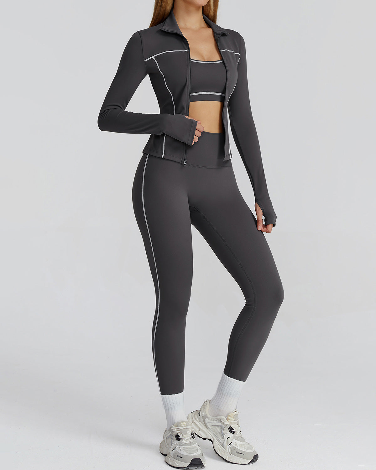 Lena | Sculpt Reißverschlussjacke
