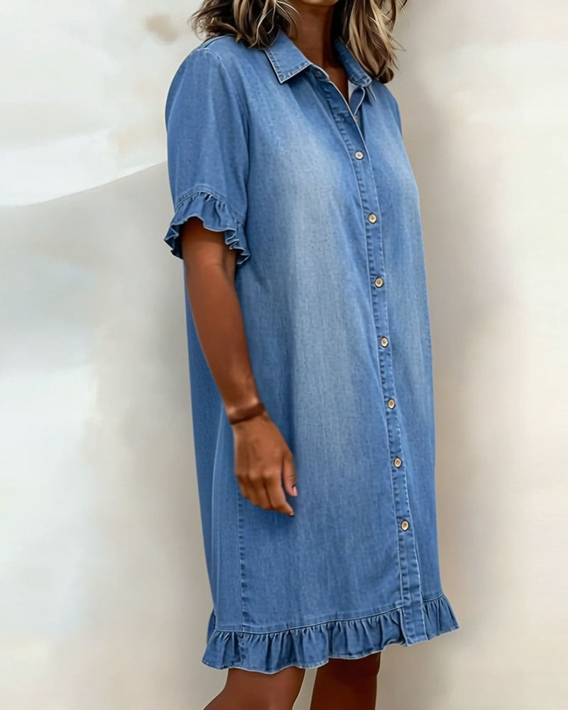 Lexie | Lässiges Kleid in Denimoptik