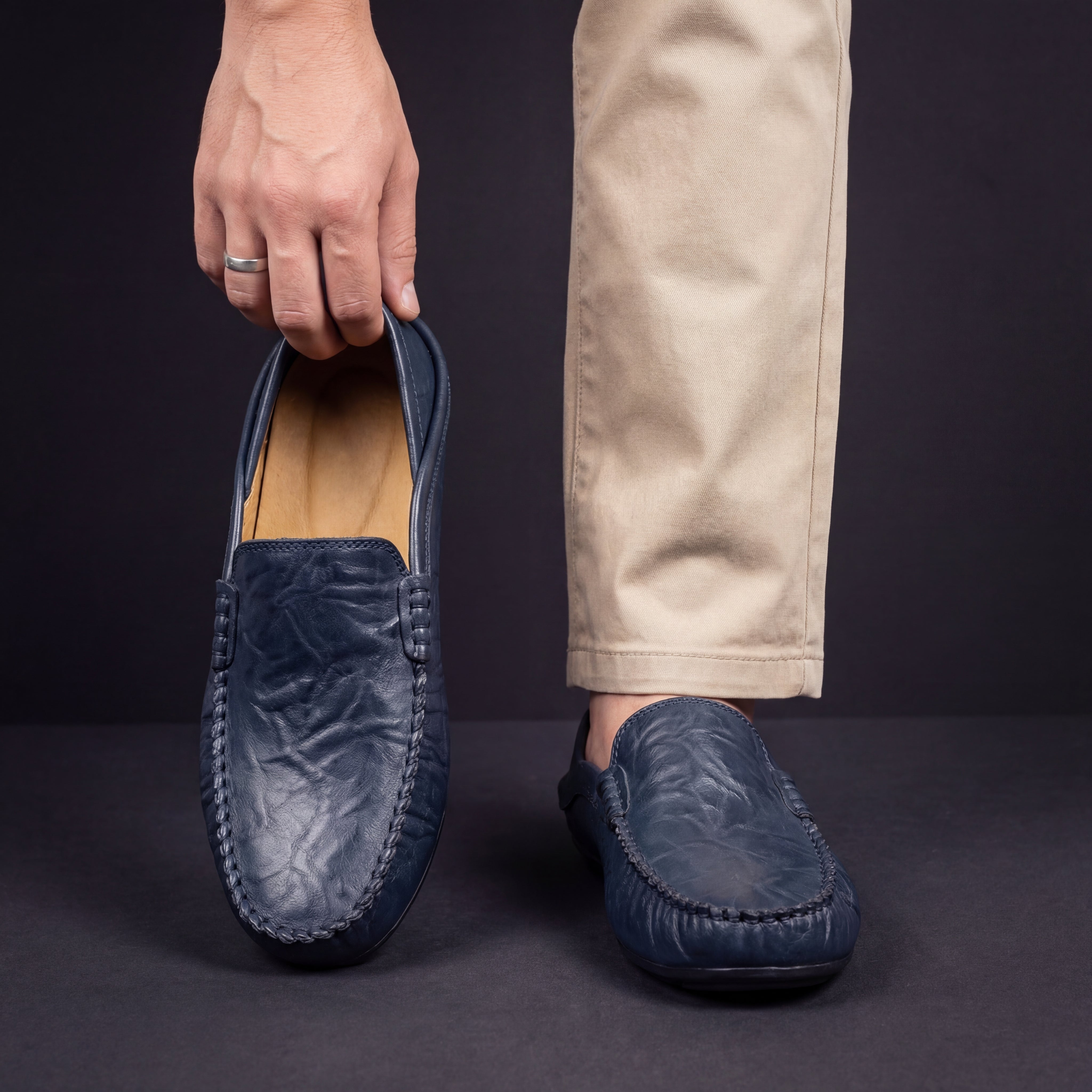 James | Herren-Leder-Mokassins