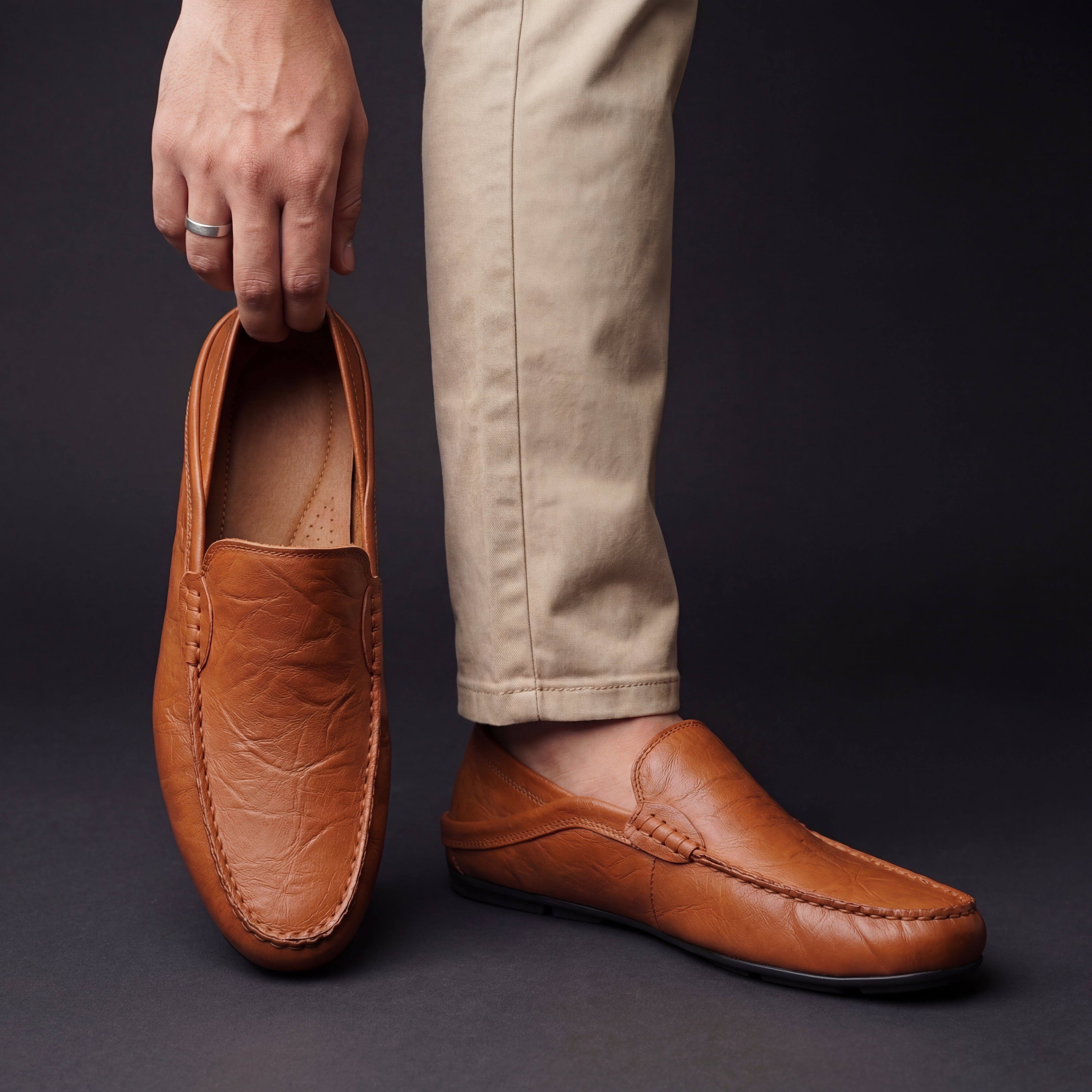 James | Herren-Leder-Mokassins