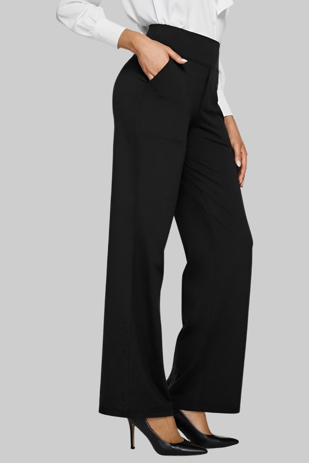 Lana | Weite Hose aus weichem Stretch