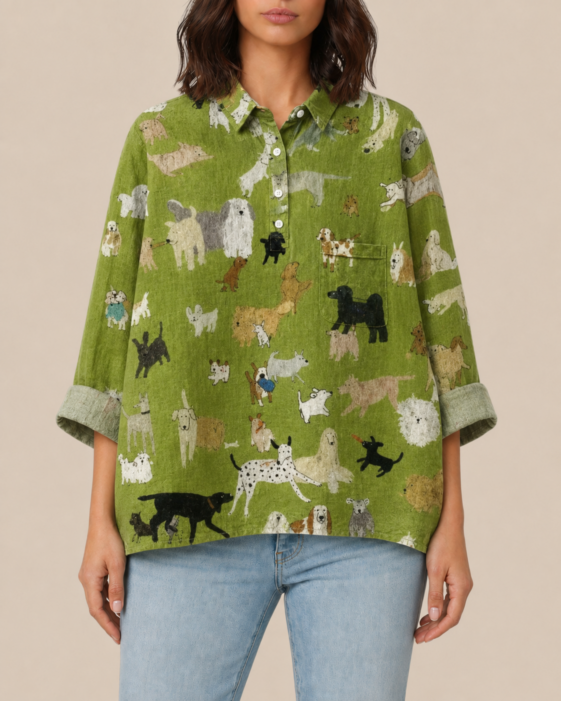 Kenna | Bluse mit Künstlerprint