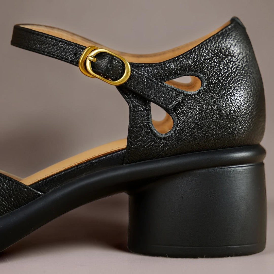 LIESE | Sandalen mit Plateau und transparentem Riemen