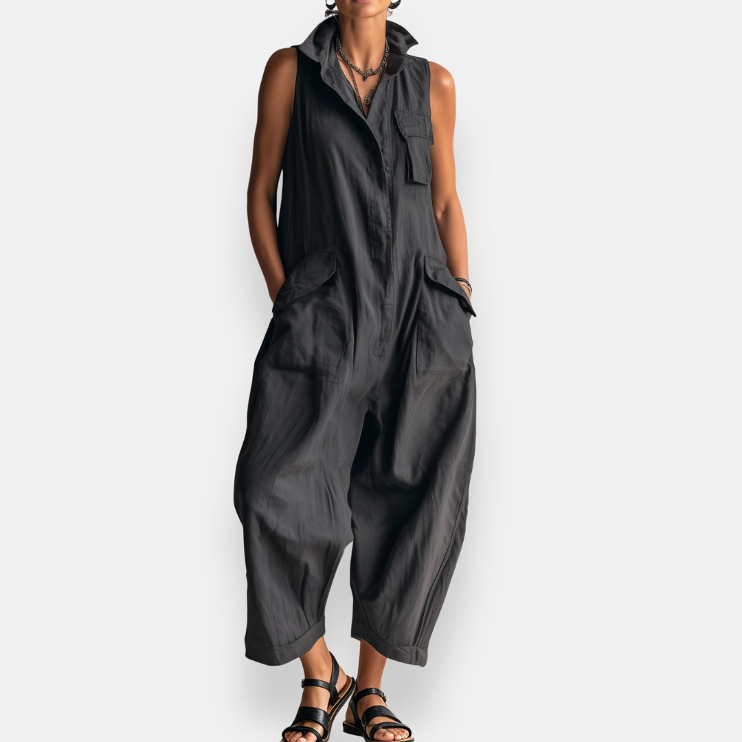 Geraldine | Oversize ärmelloser Jumpsuit