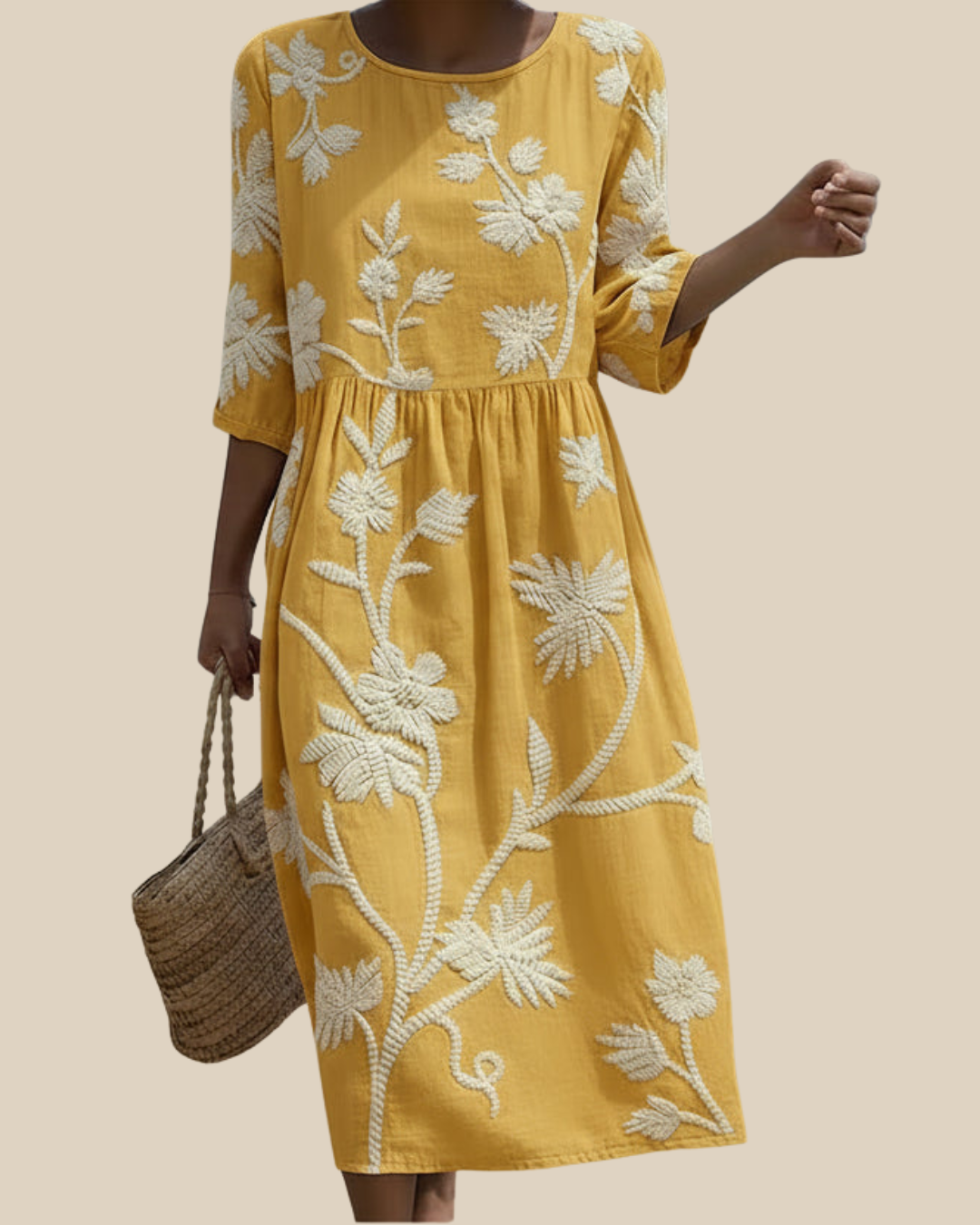 Juna | Florales Maxikleid