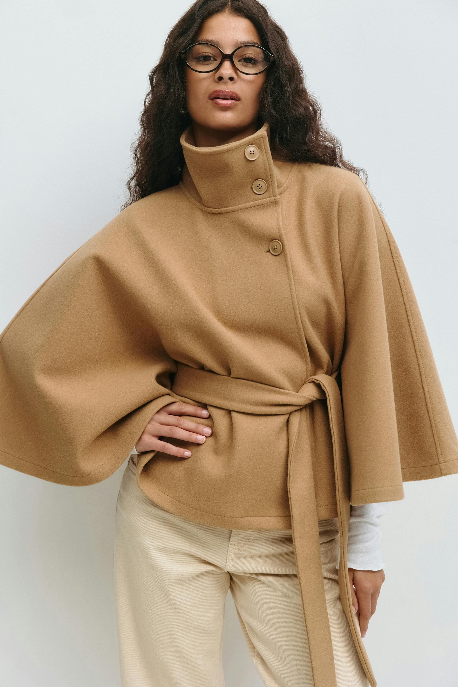 Inez | Gürtel-Cape-Mantel