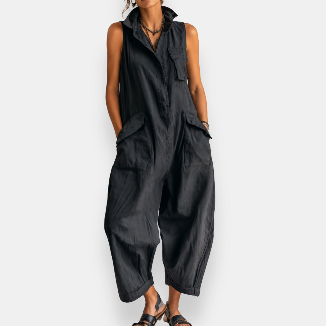 Geraldine | Oversize ärmelloser Jumpsuit