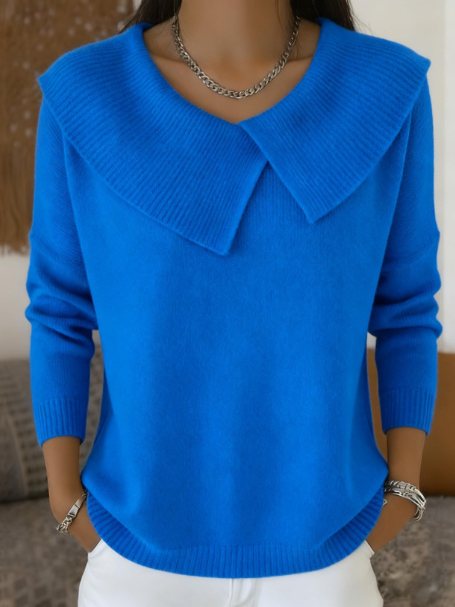 Margaret | Strickpullover mit weichem Kragen