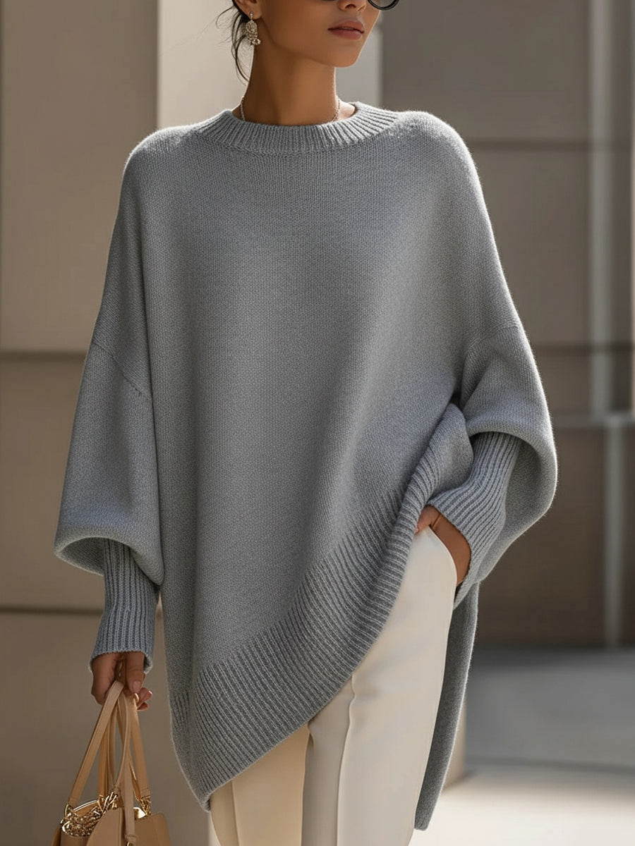 Isolde | Poncho-Pullover aus weichem Strick