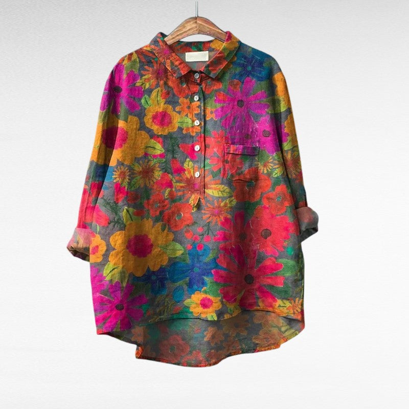 Brooklyn | Bluse mit Künstlerprint