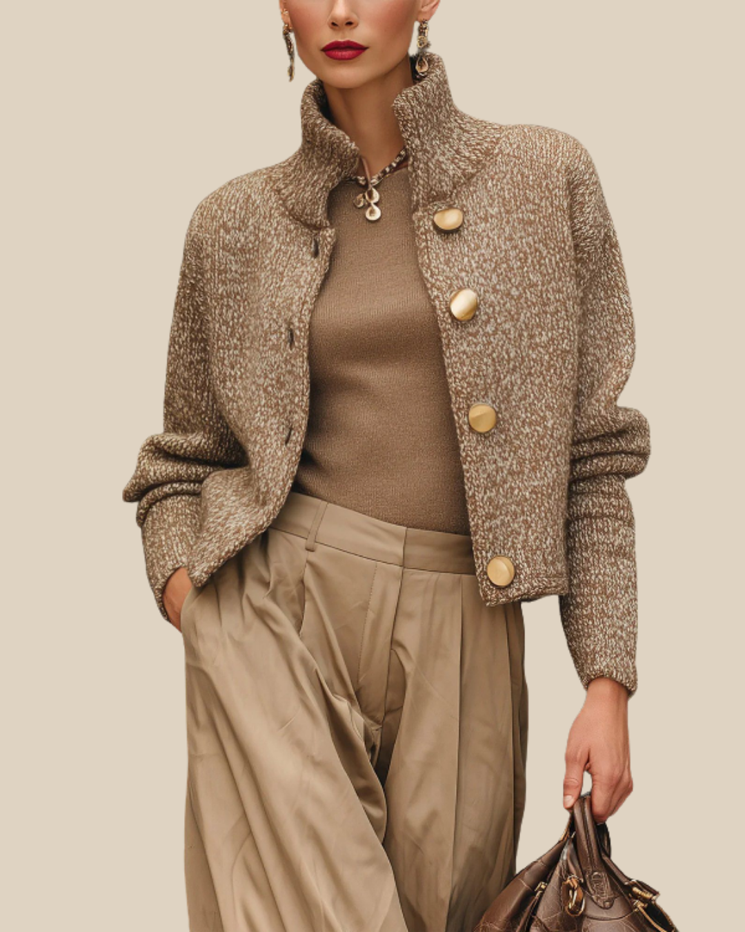Arden | Strukturierte Strickjacke