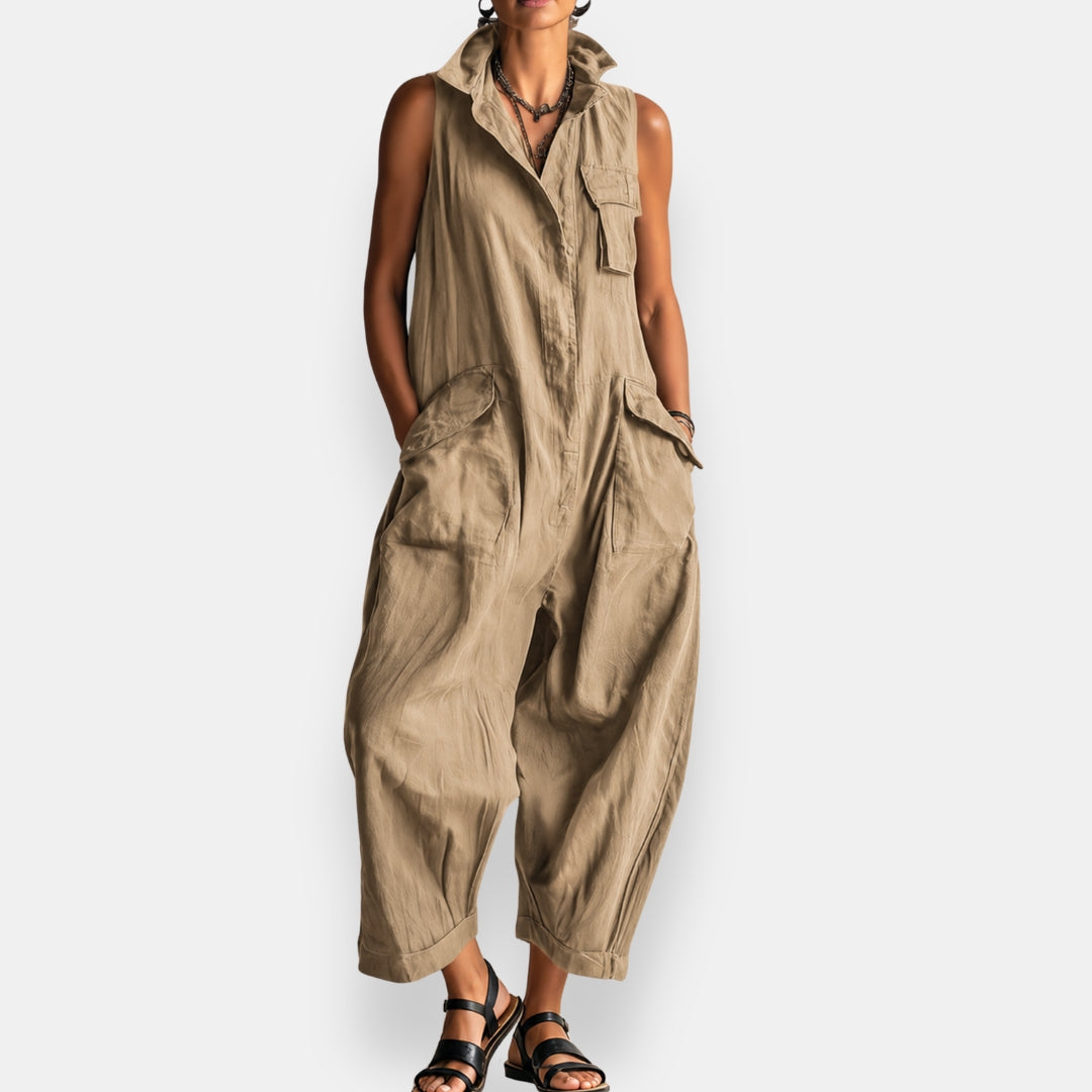 Geraldine | Oversize ärmelloser Jumpsuit