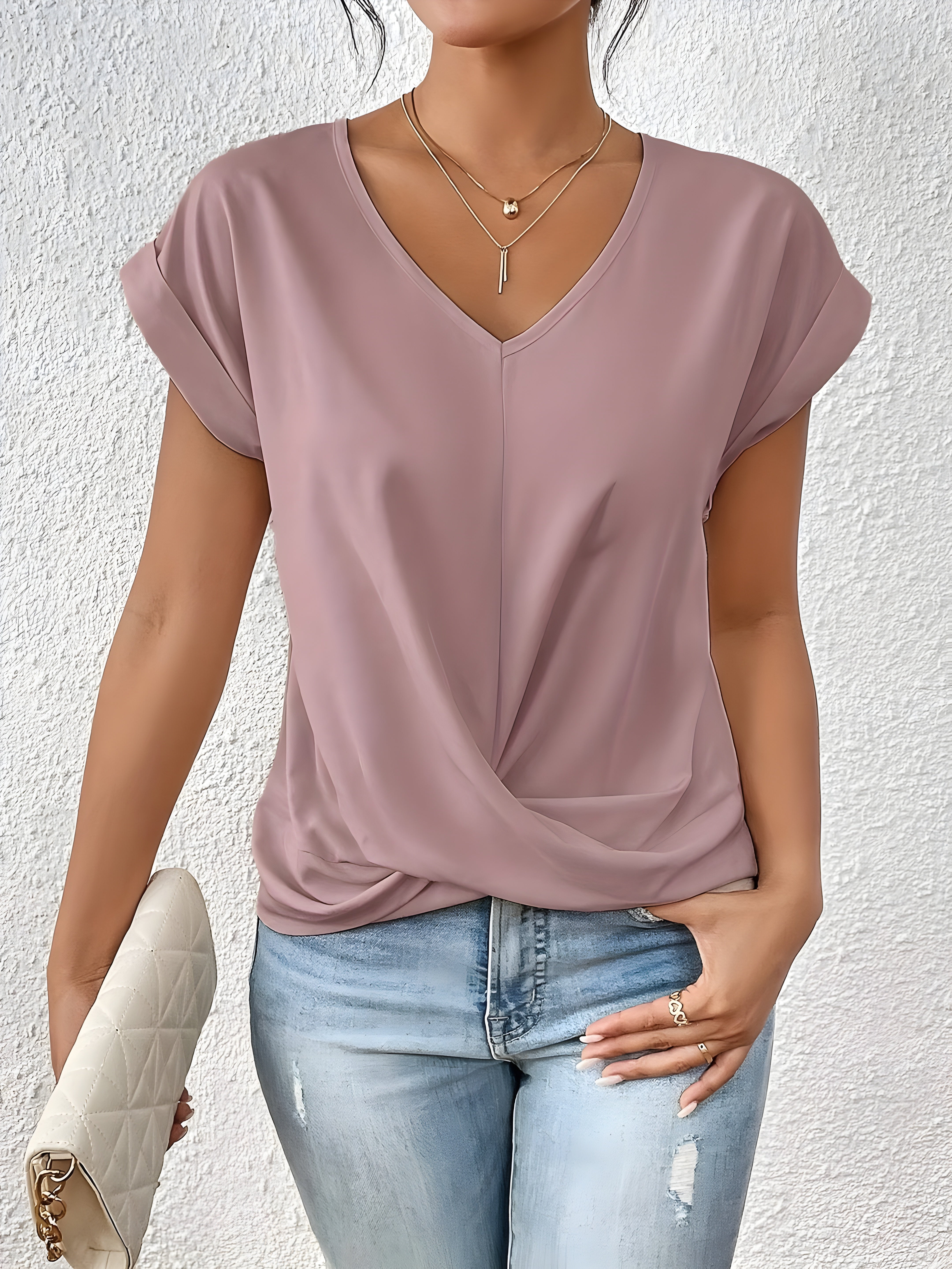 Isla | Twist-V-Ausschnitt-Top