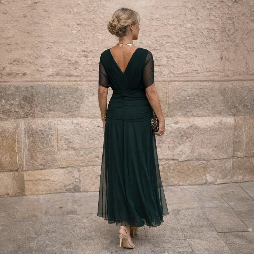 Eliza™ | Elegantes grünes Kleid