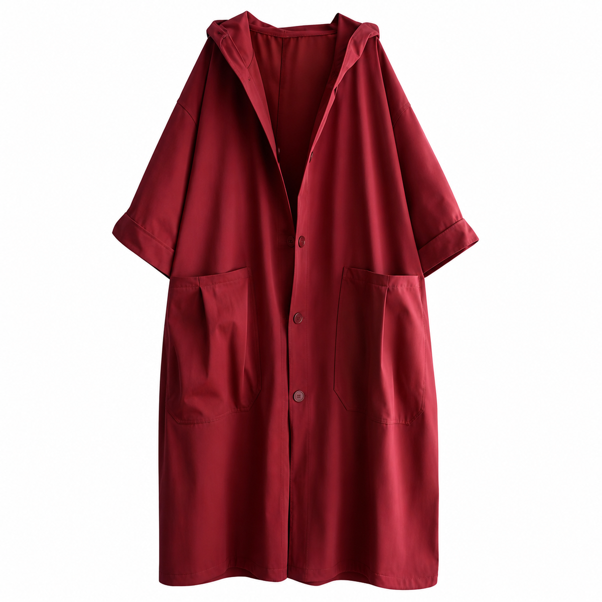 Valerie | Oversize-Mantel mit Kapuze und praktischen Taschen