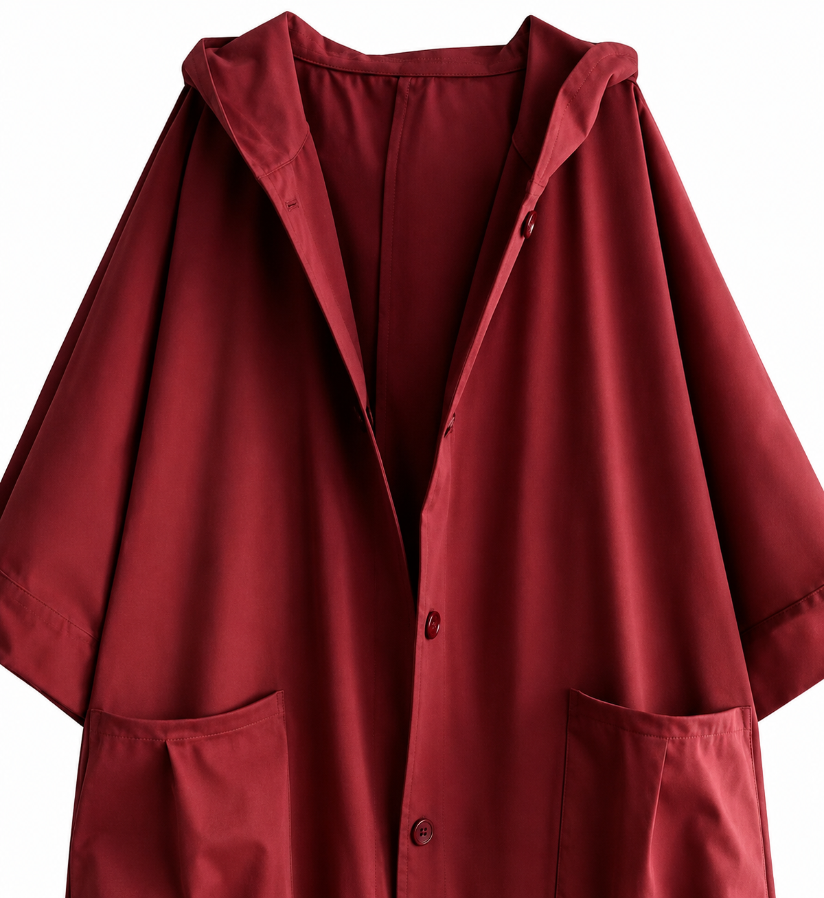 Valerie | Oversize-Mantel mit Kapuze und praktischen Taschen