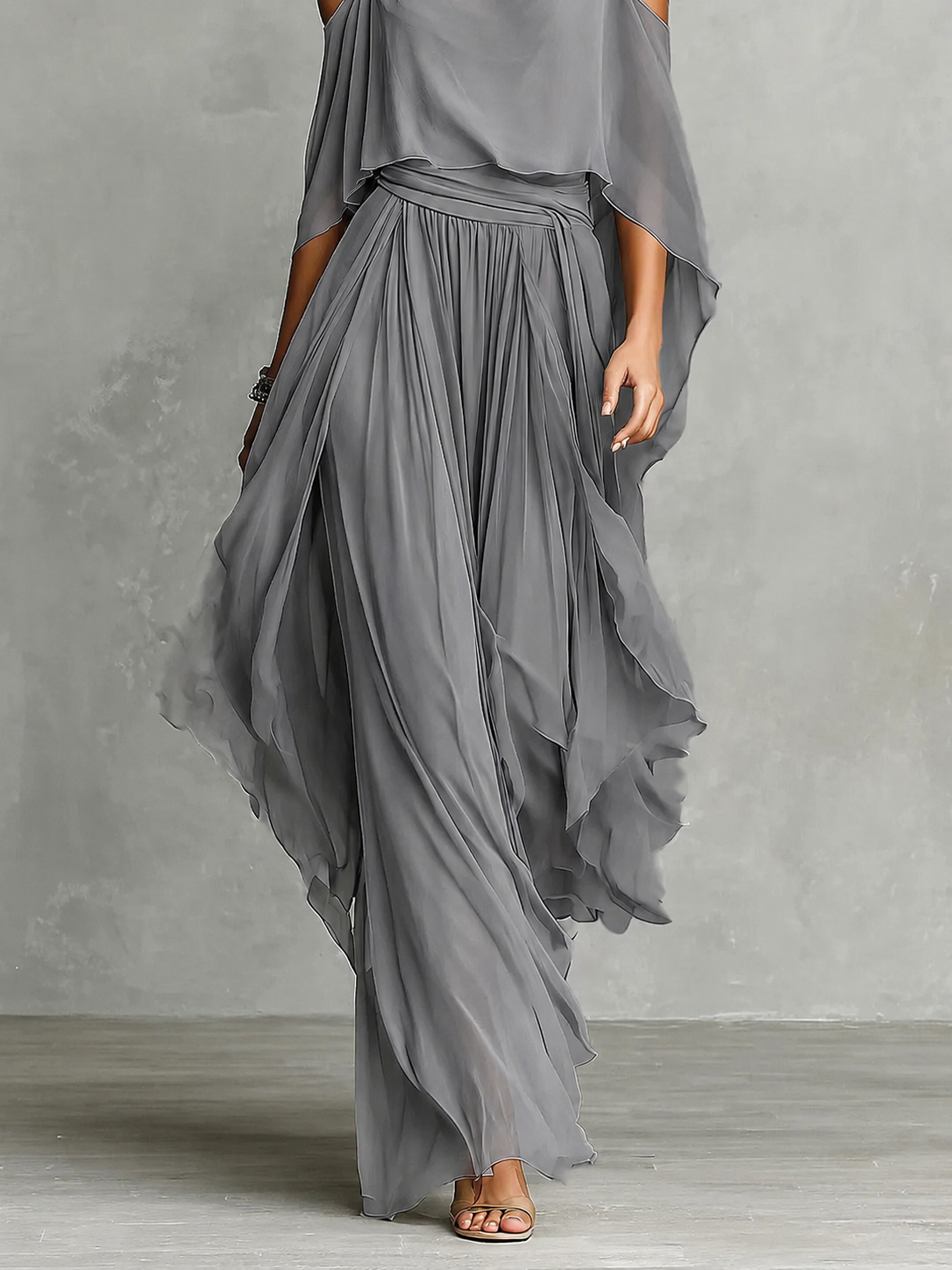 Mary | Elegantes Chiffon-Set