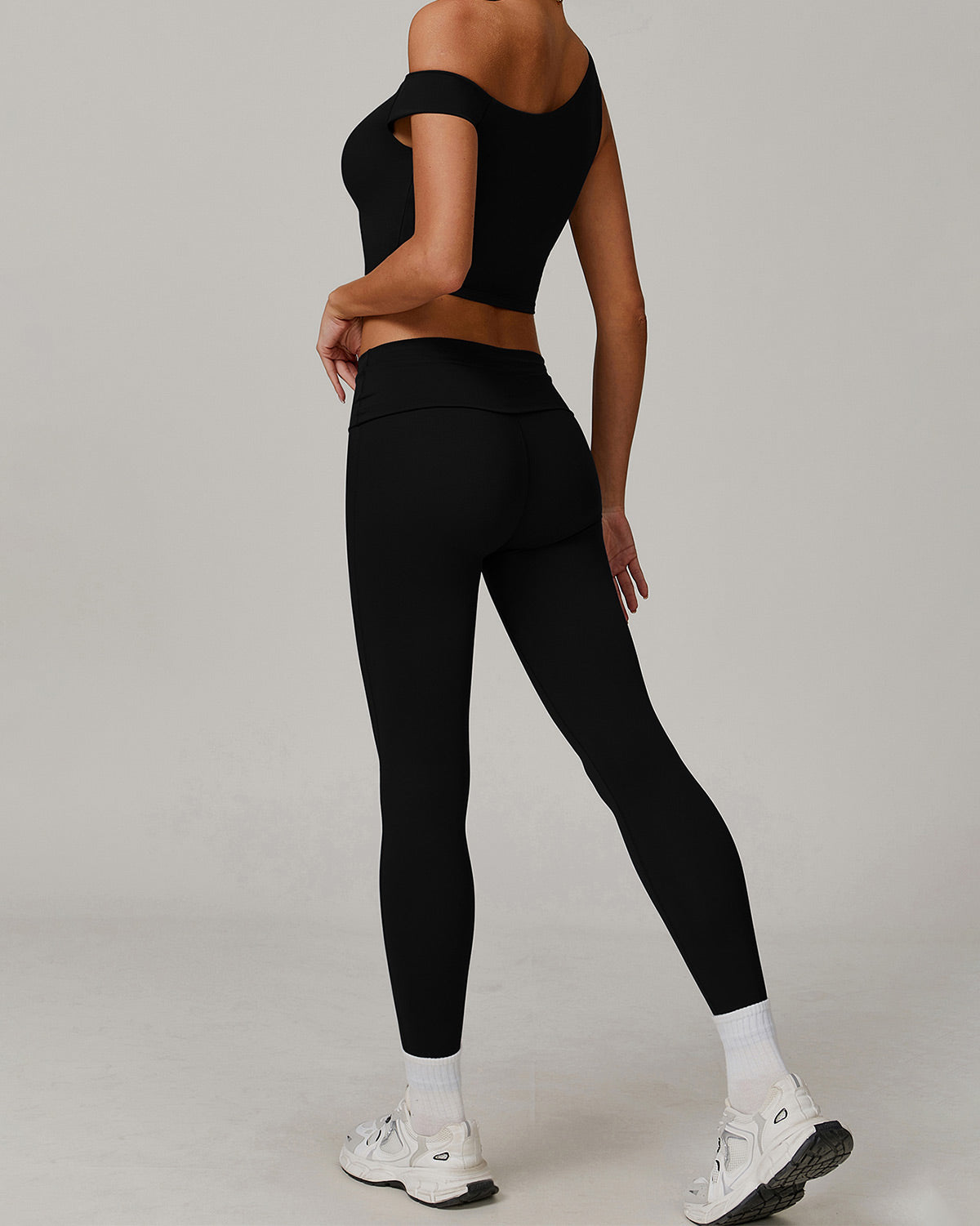 Celine | Asymmetrisches Active Crop Top