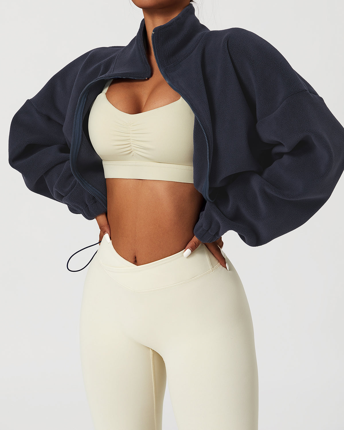 Morgan | Cropped Zip-Pullover