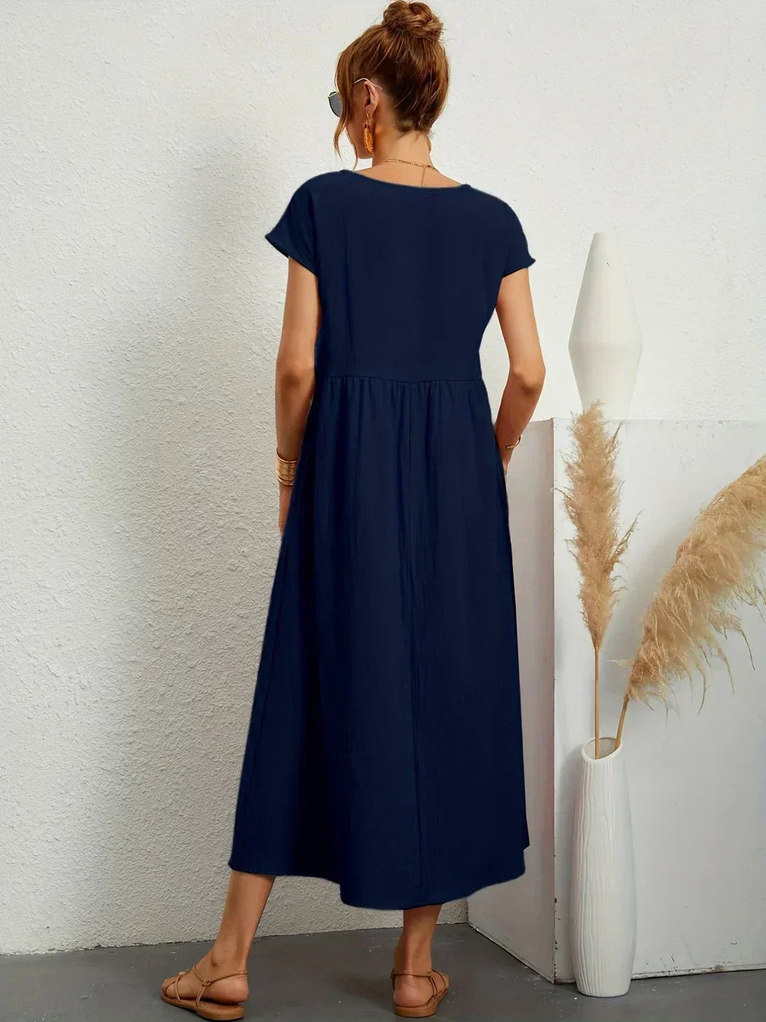 Naomi | Luftiges Maxikleid mit Taschen