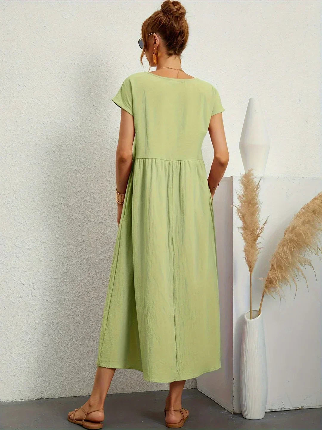 Naomi | Luftiges Maxikleid mit Taschen