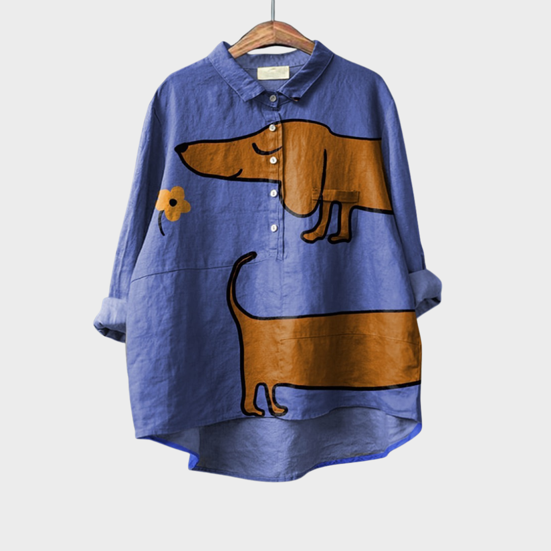 Zadie | Bluse mit Künstlerprint