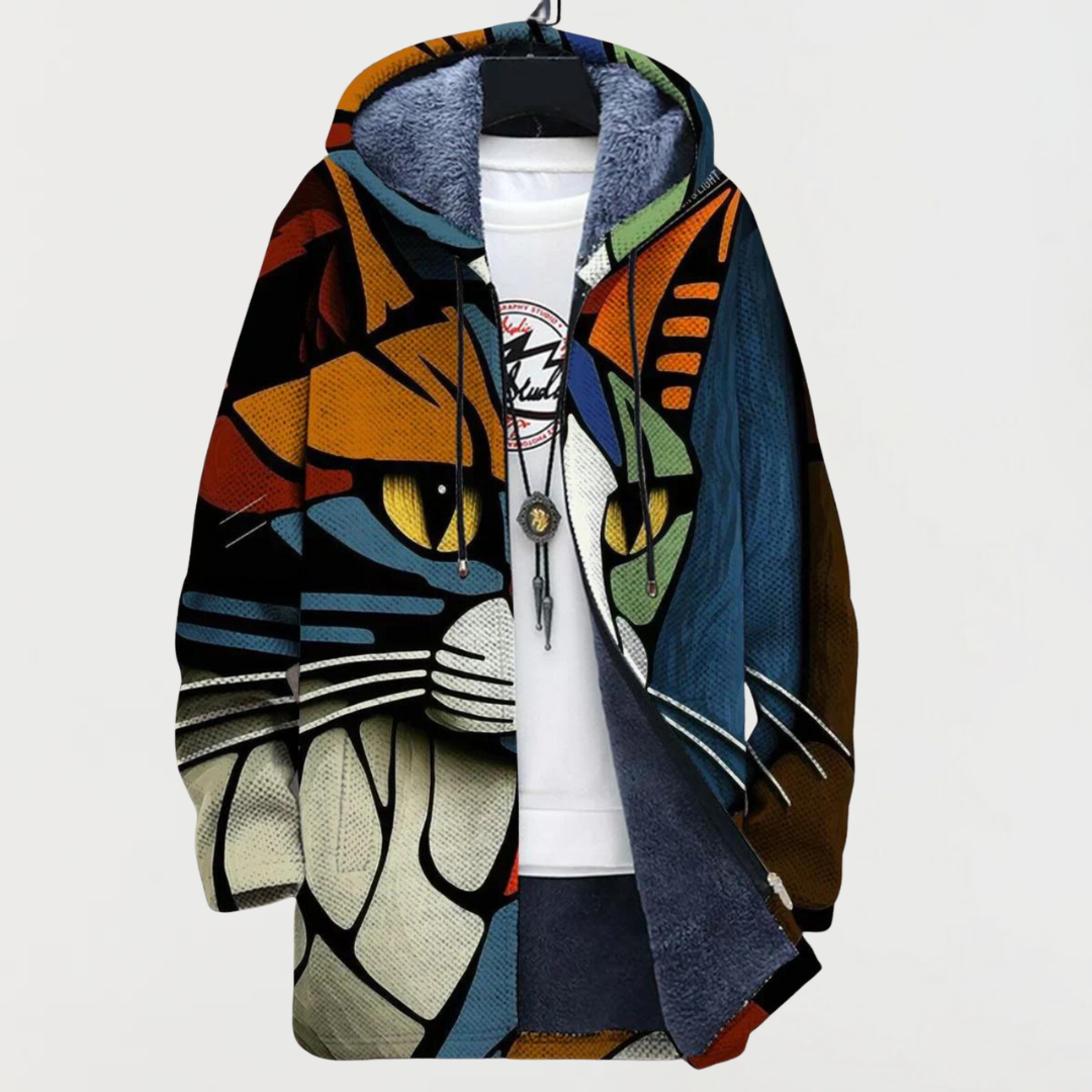 Darcy | Cardigan mit Katzenkopf-Muster